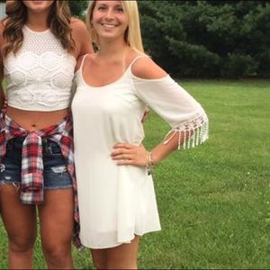 Cream colored dress from Charlotte Russe